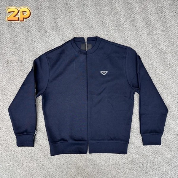 [윌리엄셀러] 프라다 에어 코튼 맨투맨 네이비 웨이디안 주소 