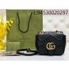[JHL] 구찌 GG 마몽 미니 숄더백 블랙 레더 739682 18*15*8cm