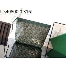 [리미티드] 고야드 콘티 파우치 24*6.5*22cm 다크 그린