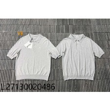 [잔디집2] [잔디집2] 셀린느 트리옹프 파인 코튼 폴로 티셔츠 카라티 폴로티 그레이