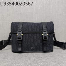 [JHL] 디올 오블리크 힛 더 로드 플랩 스트랩 백 블랙 1ESPO333YKY H03E 24*18*8cm