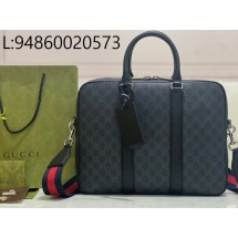 [JHL] 구찌 GG 브리프케이스 숄더 스트랩 블랙 792077 36*29*6.5cm