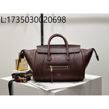 백경 셀린느 스몰 뉴 러기지 서플 샤이니 램스킨 124213 38.5*11.5*16.5cm 초콜릿