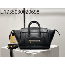 백경 셀린느 스몰 뉴 러기지 서플 샤이니 램스킨 124213 38.5*11.5*16.5cm 블랙