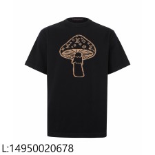 [잔디집2] 루이비통 인타르시아 크루넥 1AJBUX 버섯 자카드 니트 반팔티 블랙