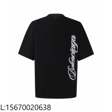 [잔디집2] 발렌시아가 Cursive 반팔티 블랙