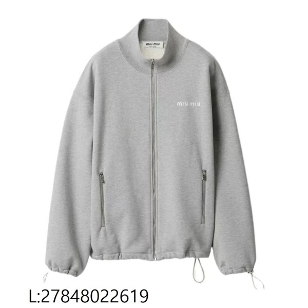 [쥬디셀러] 미우미우 지퍼 맨투맨 단색 자켓 그레이 웨이디안 주소