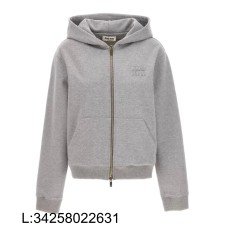 [얼리톰 셀러] 미우미우 모노그램 단색 후드집업 그레이 웨이디안 주소