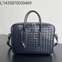 징 팩토리 보테가베네타 겟어웨이 브리프케이스 라지 녹터널 766361 39*28.5*8cm