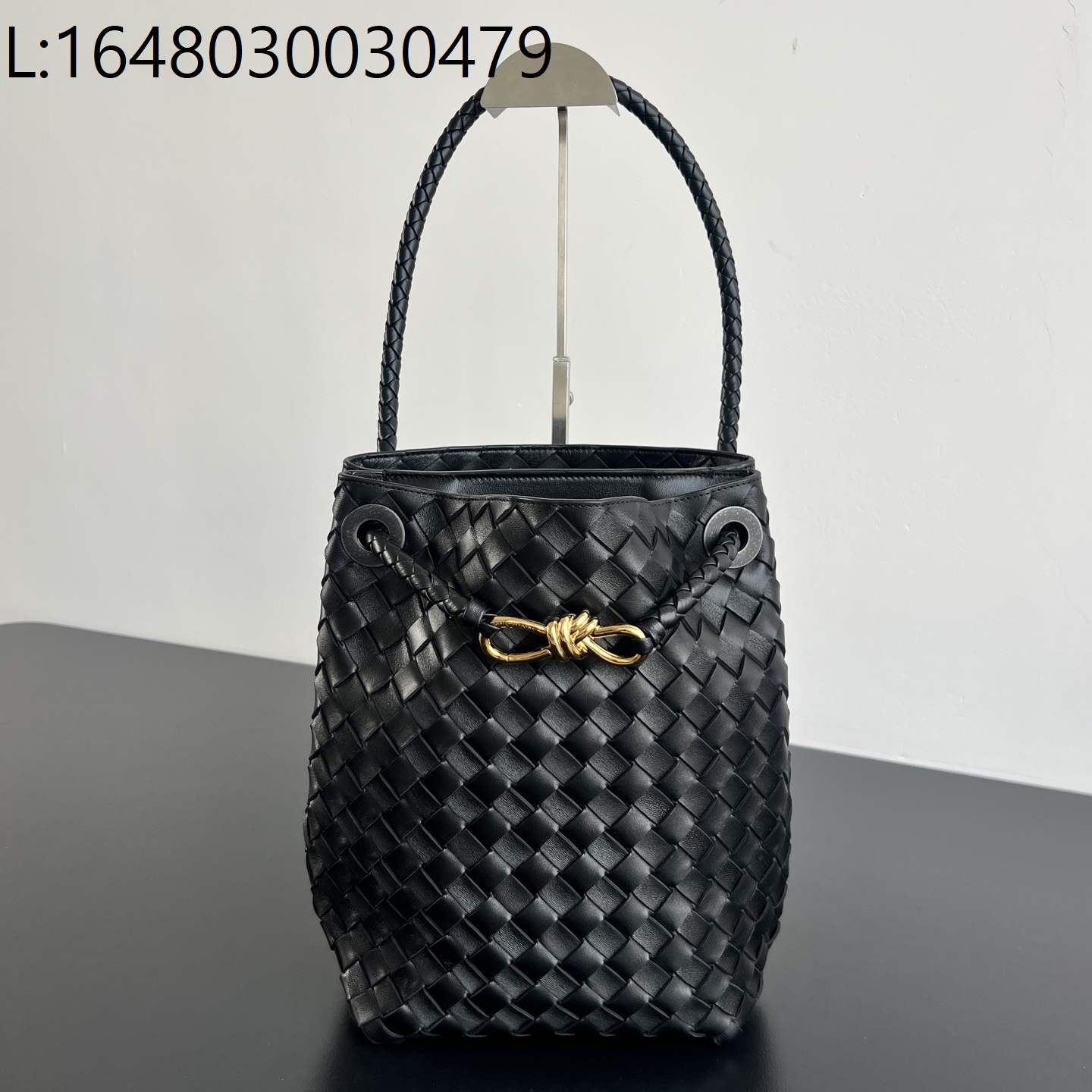 징 팩토리 보테가베네타 스몰 안디아모 버킷 블랙 855759 25*18.5*11cm