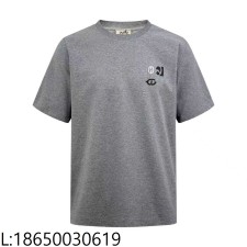 [잔디집2] 에르메스 파리스 아플리케 가죽 반팔티 그레이