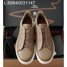 [AP공장] 제냐 트리플 스티치 TM 스니커즈 브라운 남성용