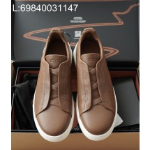 [AP공장] 제냐 트리플 스티치 TM 스니커즈 꼬냑 남성용