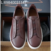 [AP공장] 제냐 트리플 스티치 TM 스니커즈 와인 남성용