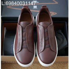 [AP공장] 제냐 트리플 스티치 TM 스니커즈 와인 남성용