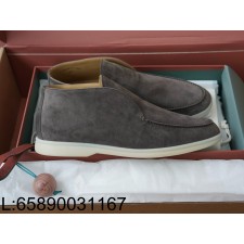 [AP공장] 로로피아나 오픈 스웨이드 워크 앵클 부츠 다크 그레이 남성용