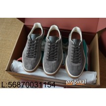 [AP공장] 로로피아나 테니스 위크 스니커즈 스웨이드 다크 그레이 남성용