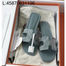 [AP공장] 에르메스 오란 샌들 슬리퍼 스웨이드 청색