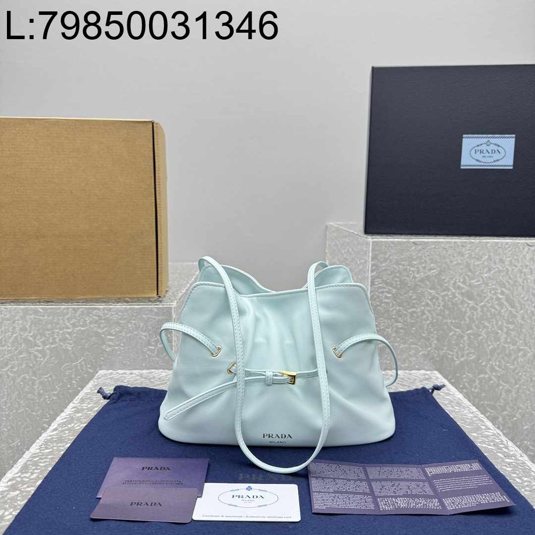 [카타] 프라다 다다 나파 레더 백 하늘색 25*18.5*11cm