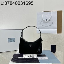 [카타공장, kata공장] 프라다 리에디션 리나일론 호보백 블랙 22*12*6cm