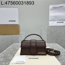 [카타공장, kata공장] 자크뮈스 밤비노 크로스바디 플랩백 다크 브라운 18*6*7cm 스몰 금장 레더