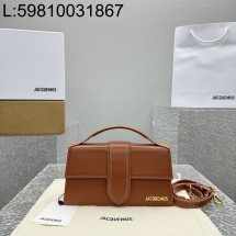 [카타공장, kata공장] 자크뮈스 밤비노 크로스바디 플랩백 꼬냑 24*13*7cm 라지 금장 레더