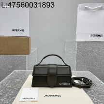 [카타공장, kata공장] 자크뮈스 밤비노 크로스바디 플랩백 다크 초록색 18*6*7cm 스몰 은장 레더