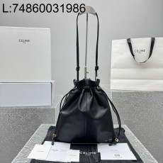 [카타공장, kata공장] 셀린느 크리스탈 파우치 램스킨 블랙 28*32*0.5cm