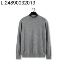 [YD공장] 로로피아나 면양털 단색 크루넥 니트 그레이