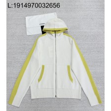 [타지아공장(tj공장) -여성전용] 샤넬 베이직 캐시미어 배색 후드집업 화이트