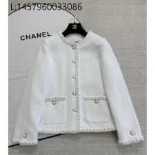 [타지아공장(tj공장) -여성전용] 샤넬 베이직 트위드 자켓 화이트