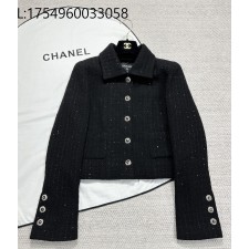 [타지아공장(tj공장) -여성전용] 샤넬 베이직 울 카라 자켓 블랙