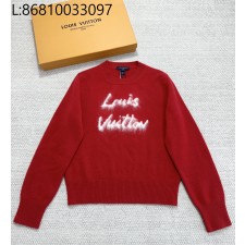 [타지아공장(tj공장) -여성전용] 루이비통 흰색 모노그램 자카드 니트 레드