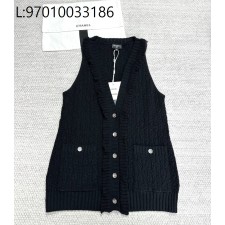 [타지아공장(tj공장) -여성전용] 샤넬 코튼  민소매 가디건 블랙