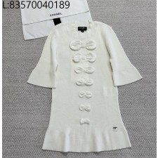 [타지아공장(tj공장) -여성전용] 샤넬 울 니트 반팔티 나비매듭 화이트