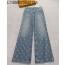 [타지아공장(tj공장) -여성전용] 루이비통 LV 시퀸 데님 팬츠 진 청바지 남회색