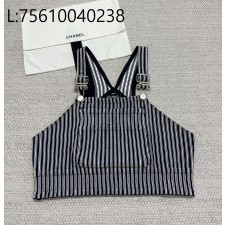 [타지아공장(tj공장) -여성전용] 샤넬 흑백 스트라이트 끈나시 베스트