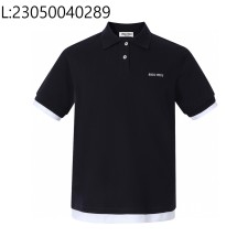 [잔디집2] 미우미우 페이크 레이어링 폴로 / 반팔티 / 카라티 MJN557 15WH F0008