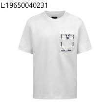 [잔디집2] 펜디 포켓 선 디자인 순색 반팔티 화이트