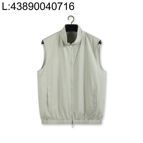 [YD공장] 로로피아나 하이넥 집업 베스트 조끼 라이트 베이지