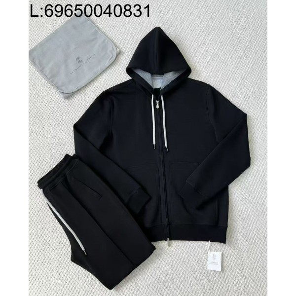 [LC공장] 브루넬로쿠치넬리 BRUNELLO CUCINELLI 운동복 세트 후드집업 팬츠 블랙