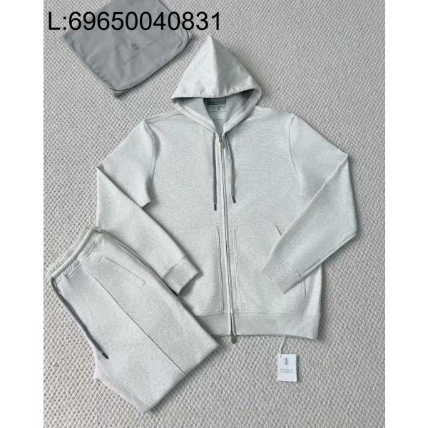 [LC공장] 브루넬로쿠치넬리 BRUNELLO CUCINELLI 운동복 세트 후드집업 팬츠 라이트 그레이