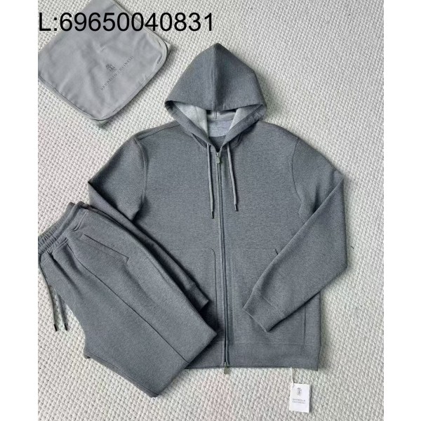 [LC공장] 브루넬로쿠치넬리 BRUNELLO CUCINELLI 운동복 세트 후드집업 팬츠 다크 그레이