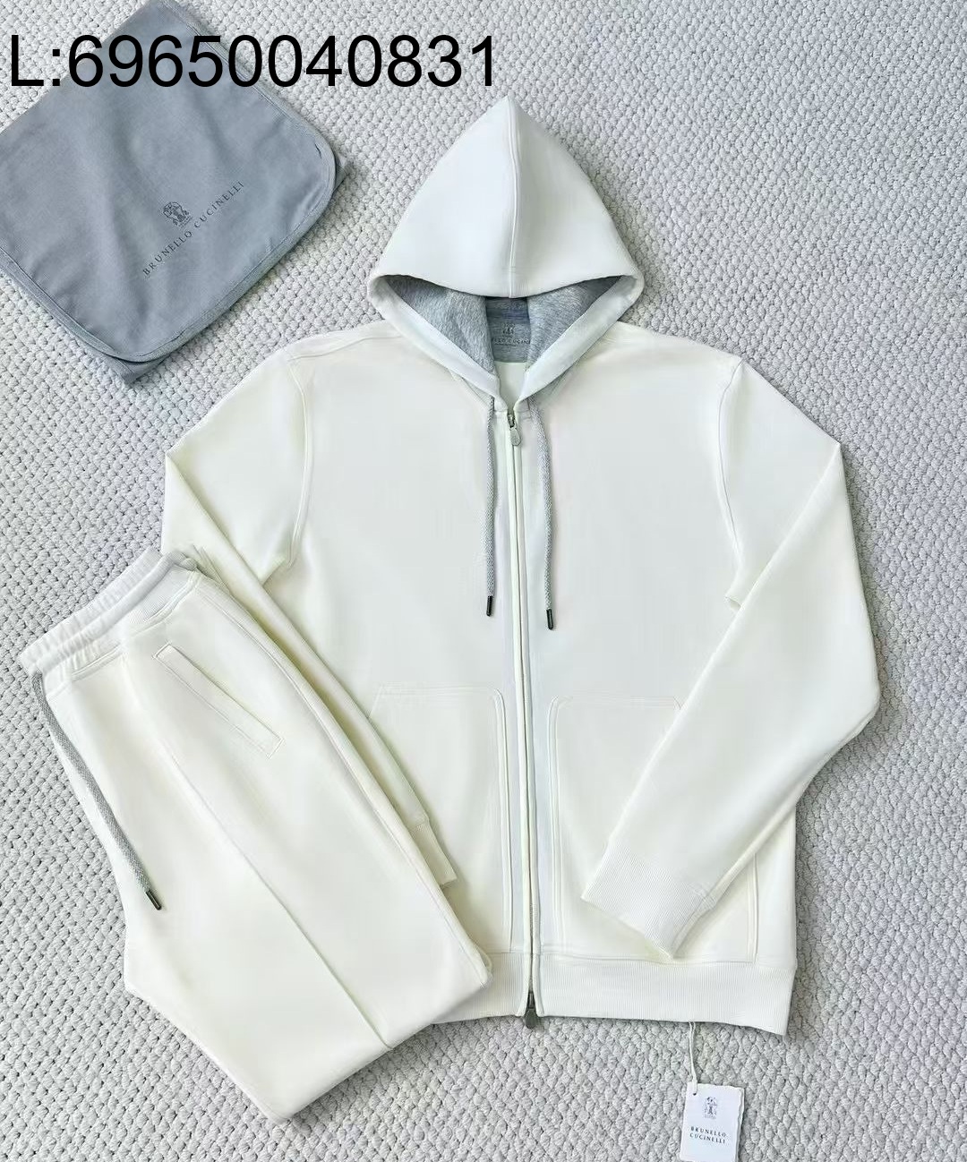 [LC공장] 브루넬로쿠치넬리 BRUNELLO CUCINELLI 운동복 세트 후드집업 팬츠 아이보리