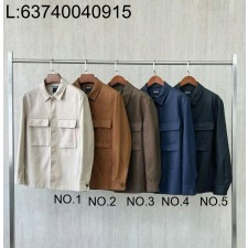 [LC공장] 제냐 더블 포켓 순색 아마 셔츠 자켓 5컬러