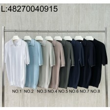 [LC공장] 브루넬로쿠치넬리 코튼 순색 폴로 반팔티 카라티 8컬러