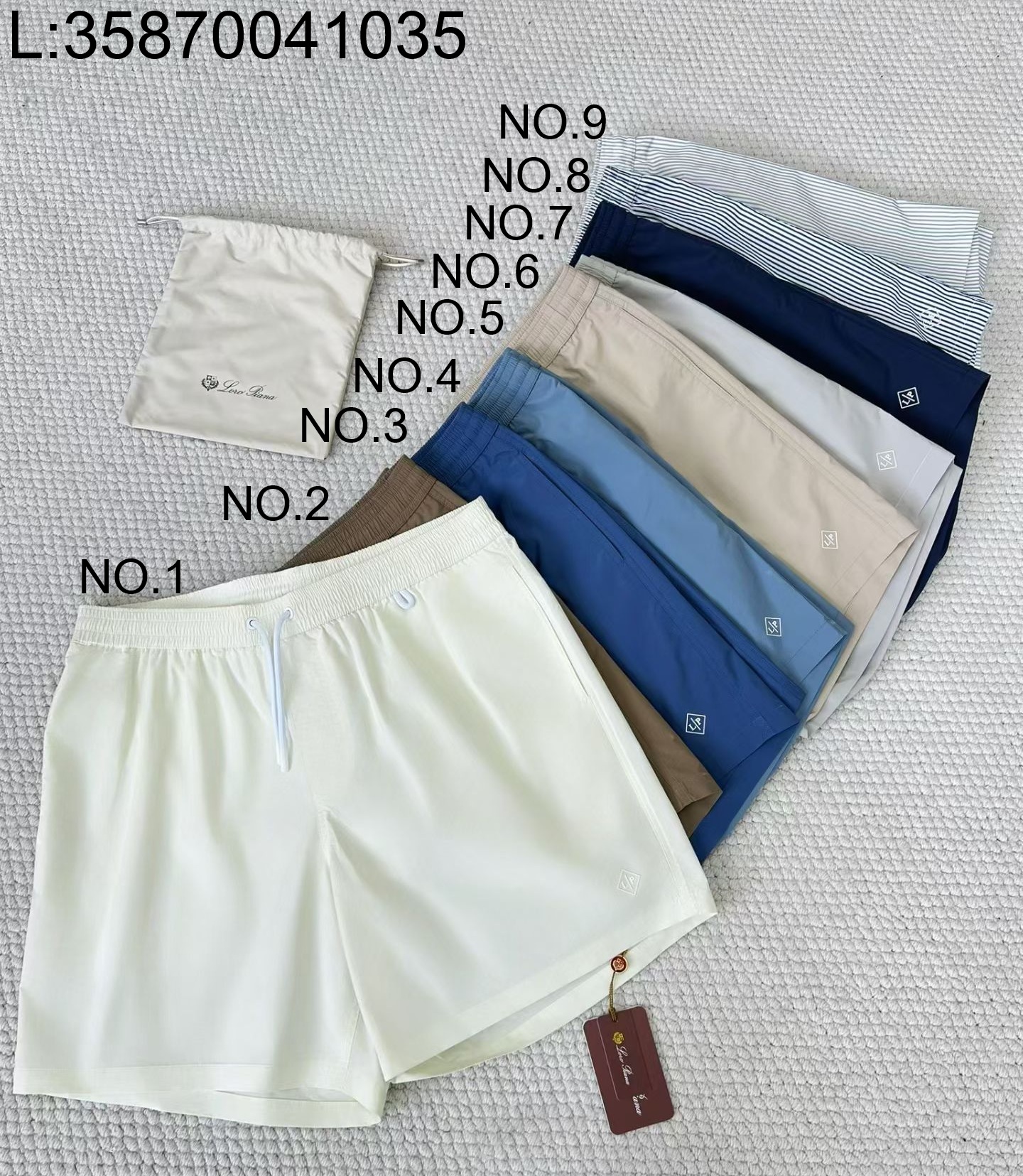 [LC공장] 로로피아나 베이직 순색 비치 팬츠 반바지 9컬러