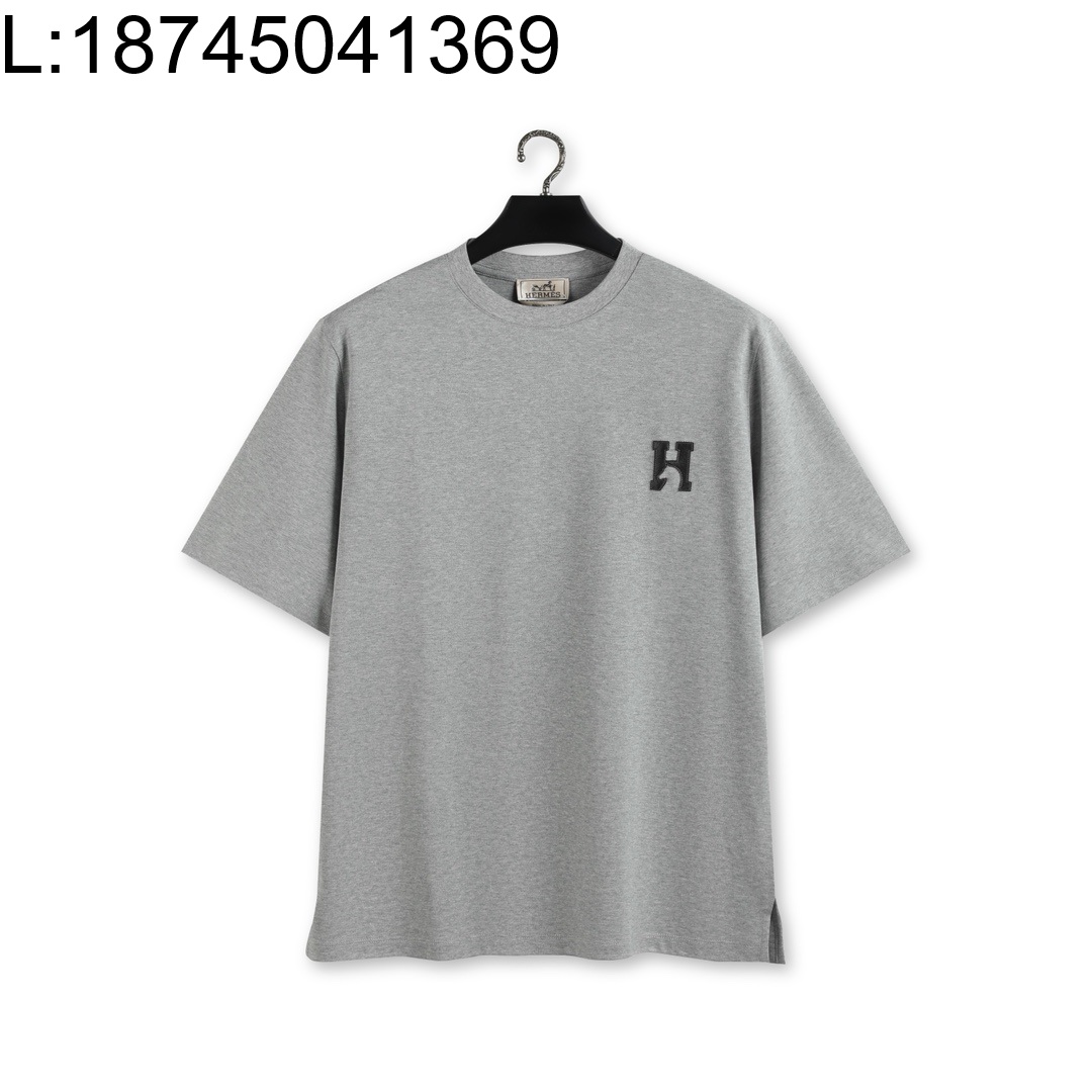 [YD공장] 에르메스 26SS H Cheval 순색 반팔티 그레이