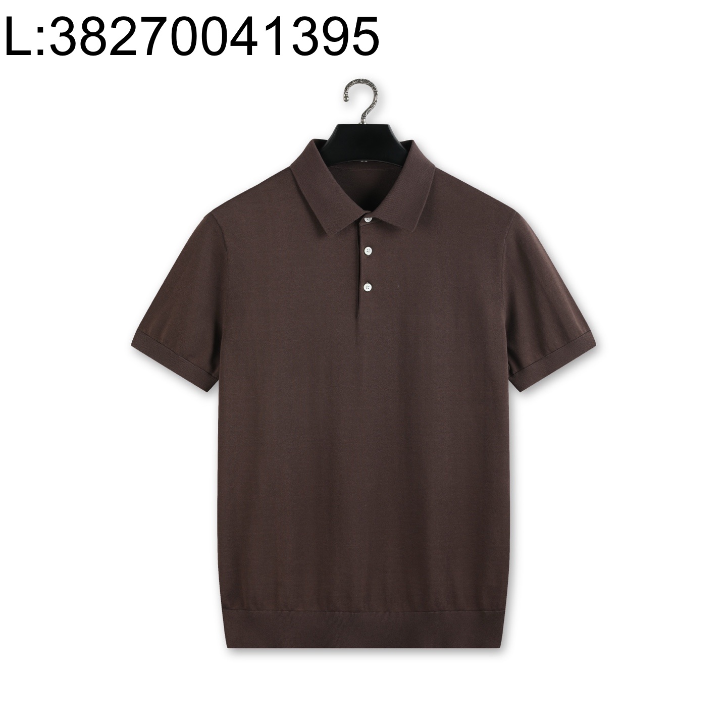 [YD공장] 로로피아나 혼방 순색 반팔 폴로 카라티 반팔티 브라운