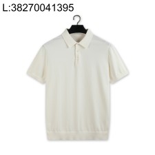 [YD공장] 로로피아나 혼방 순색 반팔 폴로 카라티 반팔티 아이보리